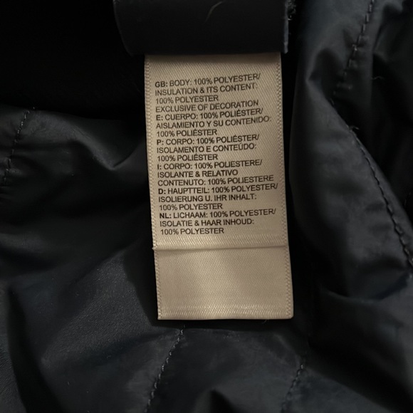 The North Face reversible puffer coat jacket fur lined. LIKE NEW - Picture 8 of 8